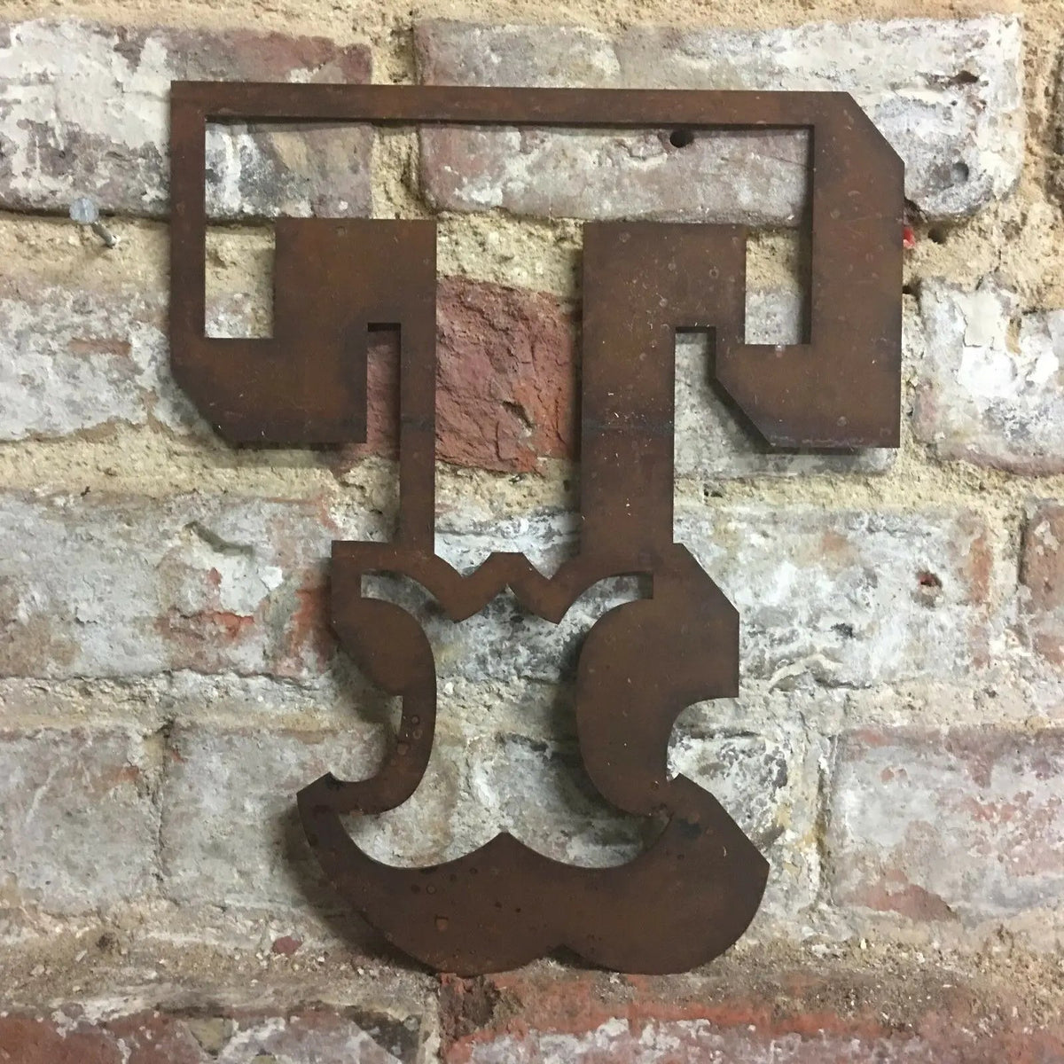 12" Rusty Metal Carnival Alphabet Letters  A–Z