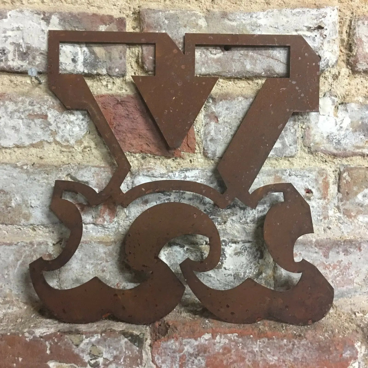 12" Rusty Metal Carnival Alphabet Letters  A–Z